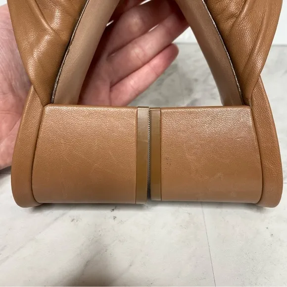 Rebecca Allen Twist Brown Leather Sandal 9