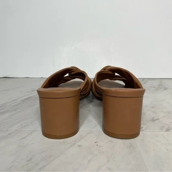 Rebecca Allen Twist Brown Leather Sandal 9