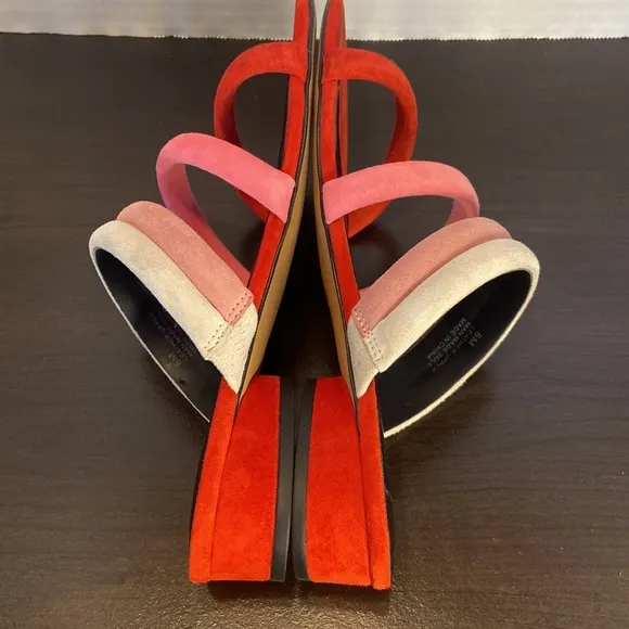 Rebecca Minkoff Kade Red Suede Strapped Sandals Size 6