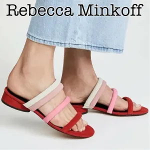 Rebecca Minkoff Kade Red Suede Strapped Sandals Size 6