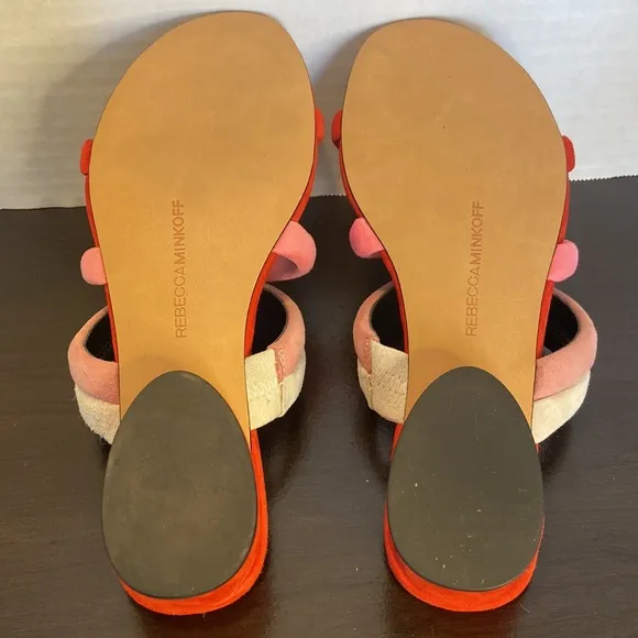 Rebecca Minkoff Kade Red Suede Strapped Sandals Size 6