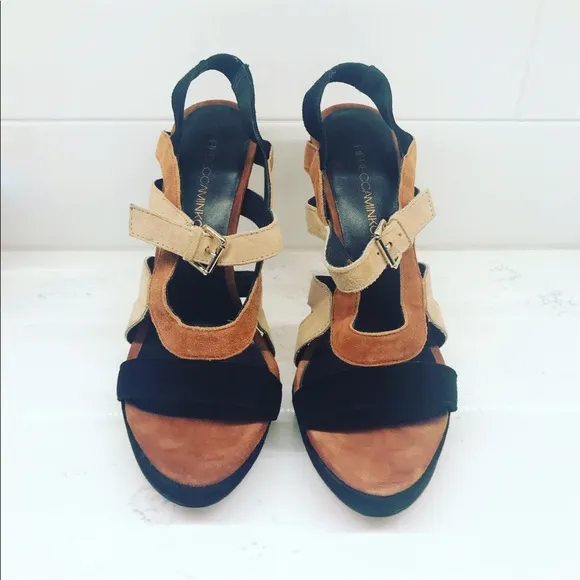 Rebecca Minkoff Suede Sandal Platform Heels