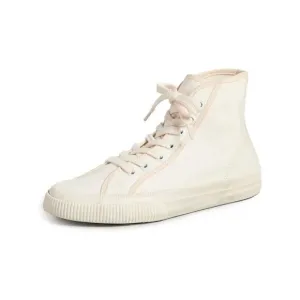 REDONE Womens Ivory Contrast Trim Distressed 90 Platform Sneakers Shoes 40
