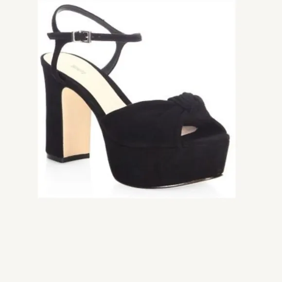 Reduced! Schultz Thalyta Black Suede Platform Sandals PRICE FIRM