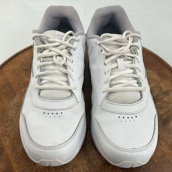 Reebok Shoes Mens 9.5 D Walk Ultra 7 Max White/Cold Grey/Collegiate Royal