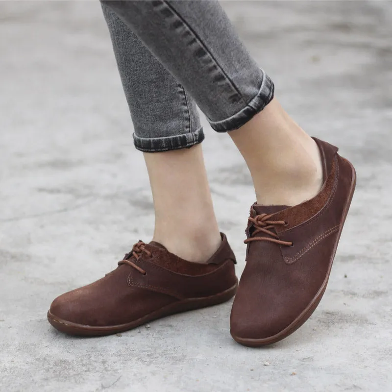 Retro Casual Women's Shoes Spring And Autumn Flat Shoes