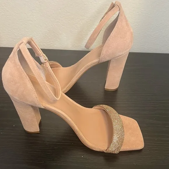 Rhinestone Heeled Sandals