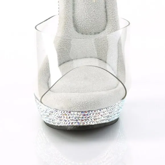Rhinestone Platform Gel Insole High Heel Shoes