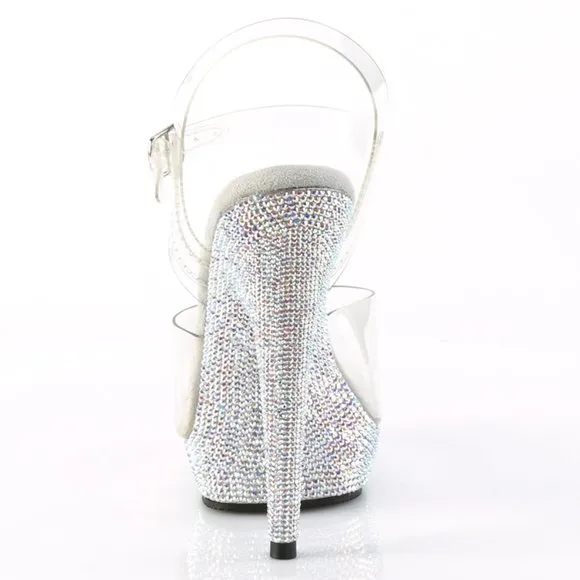 Rhinestone Platform Gel Insole High Heel Shoes