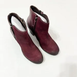 ROAN By Bed Stu NWB Sz 8.5 Lina Burgundy Leather Ankle Boots