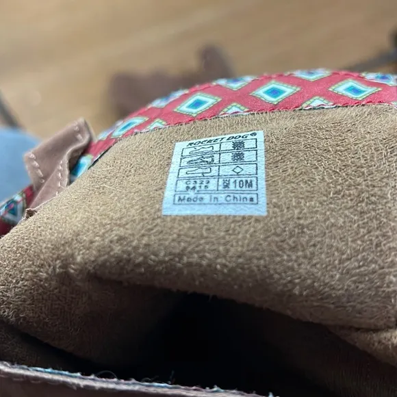 Rocket Dog Dixie Hush Brown Riding Boots - 10 M,  chunky heels, zippered at calf