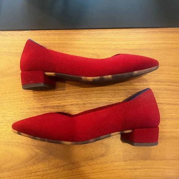 Rothy’s The High Point Red Pumps (Size 6)