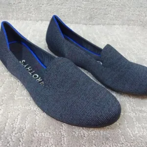 Rothys The Loafers Women's Size 7 US Blue Navy Heather Round Toe Slip on Shoes