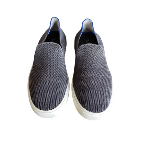 Rothys Women's Shoes Size 8.5 Flats Comfort Slip On The Sneaker Casual Gray Blue