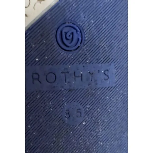 Rothys Women's Shoes Size 8.5 Flats Comfort Slip On The Sneaker Casual Gray Blue
