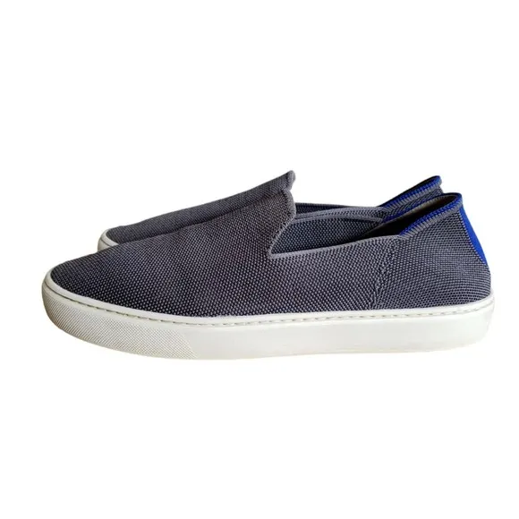 Rothys Women's Shoes Size 8.5 Flats Comfort Slip On The Sneaker Casual Gray Blue