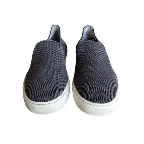 Rothys Women's Shoes Size 8.5 Flats Comfort Slip On The Sneaker Casual Gray Blue