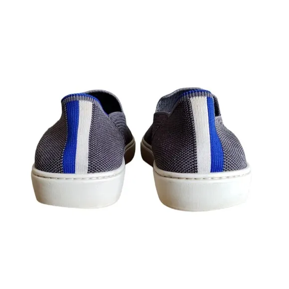 Rothys Women's Shoes Size 8.5 Flats Comfort Slip On The Sneaker Casual Gray Blue
