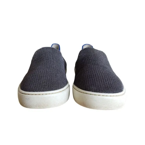 Rothys Women's Shoes Size 8.5 Flats Comfort Slip On The Sneaker Casual Gray Blue