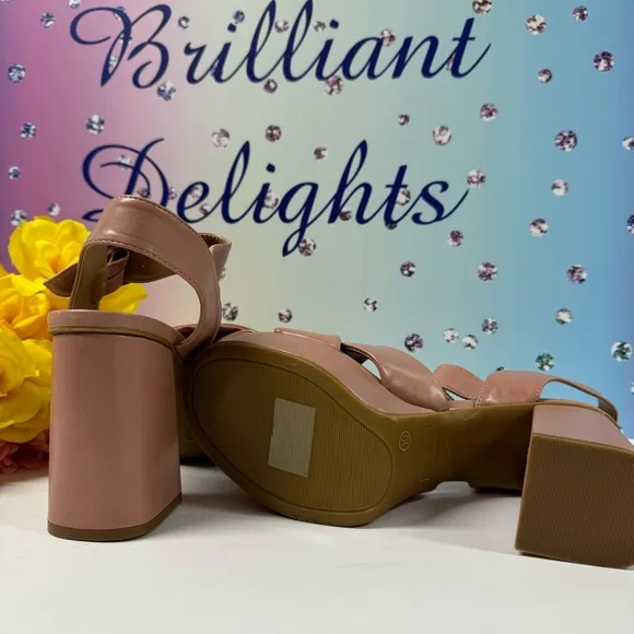 SALE! CROSS STRAP PLATFORM SANDAL HEELS