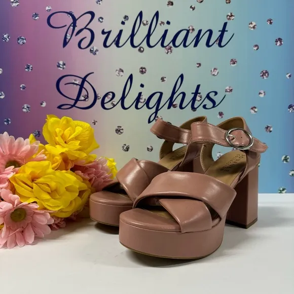 SALE! CROSS STRAP PLATFORM SANDAL HEELS