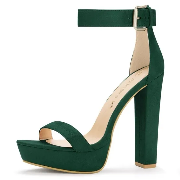 💚SALE MICROSUEDE PLATFORM HEELS