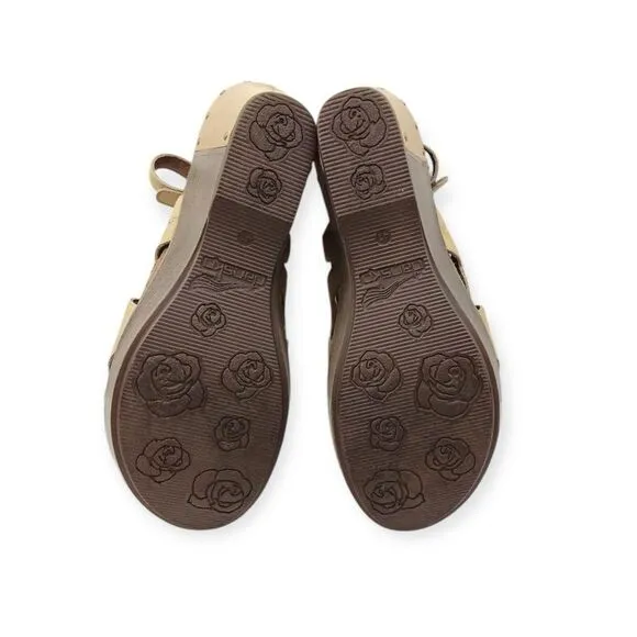 ☀️SALE☀️ NEW Dansko Felicia Antique Full Grain Leather Wedge Sandals Size: 41