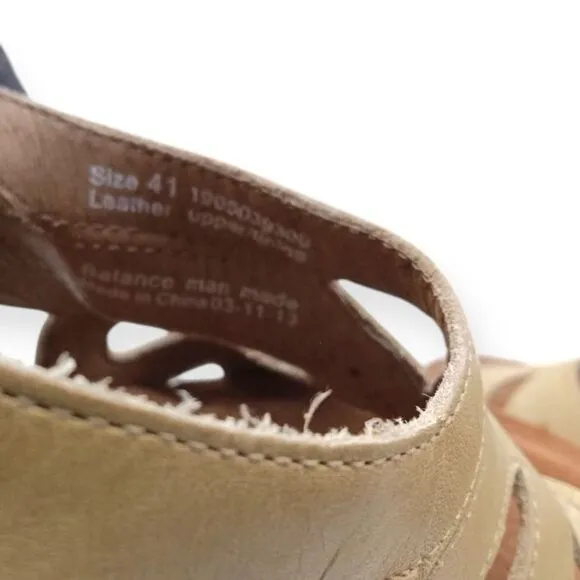☀️SALE☀️ NEW Dansko Felicia Antique Full Grain Leather Wedge Sandals Size: 41