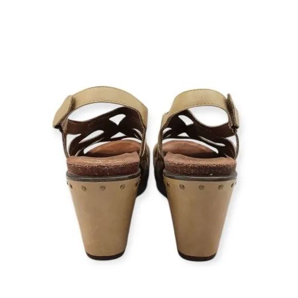 ☀️SALE☀️ NEW Dansko Felicia Antique Full Grain Leather Wedge Sandals Size: 41