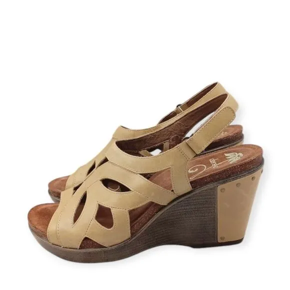 ☀️SALE☀️ NEW Dansko Felicia Antique Full Grain Leather Wedge Sandals Size: 41