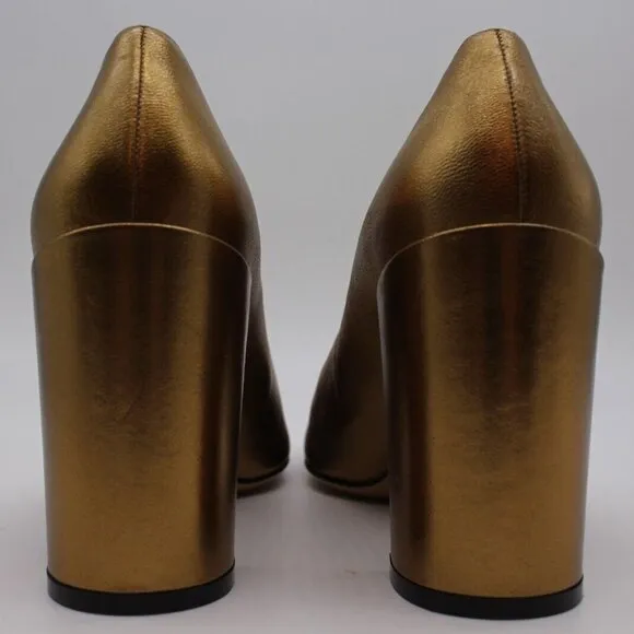 Salvatore Ferragamo 'Arezzo 85' Bronze Leather Pump Heels 7 or 9 NIB $675 Shoes