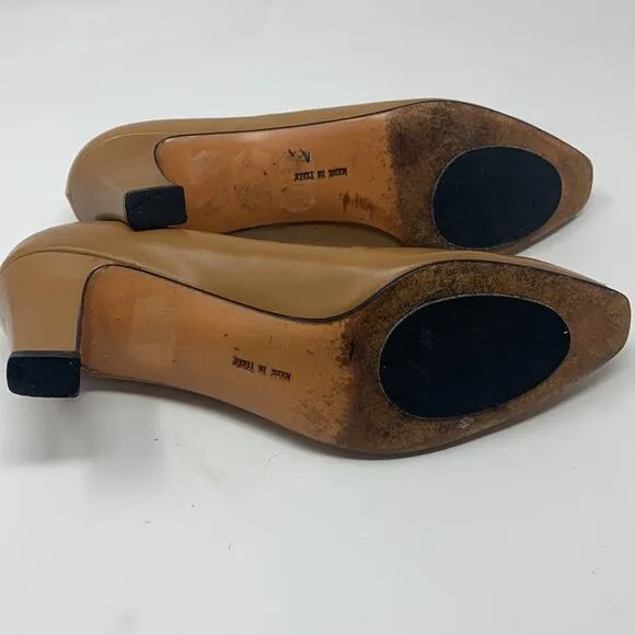 Salvatore Ferragamo Leather Buckle Pumps