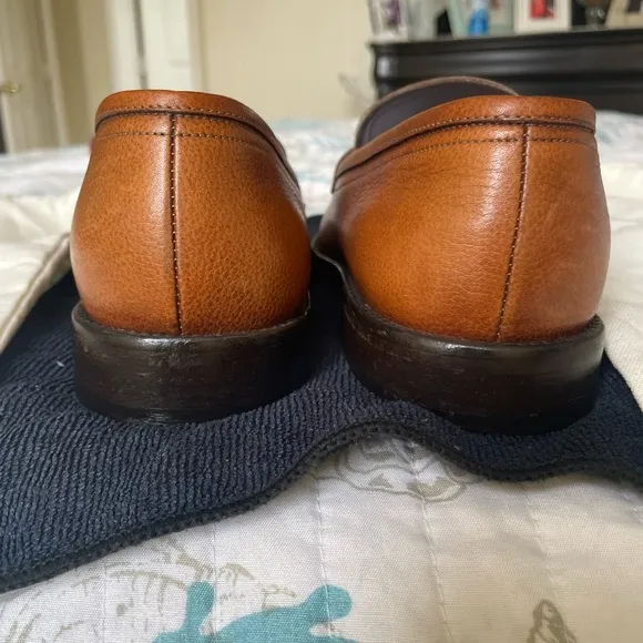Salvatore Ferragamo Men's Tan Leather Loafers