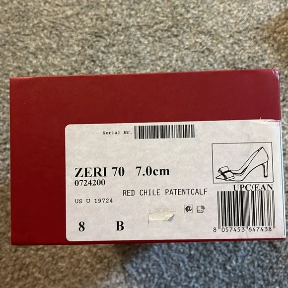 Salvatore Ferragamo Red Patent Leather Bow Pumps