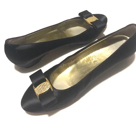 Salvatore Ferragamo | Satin Low Shoes With Bow