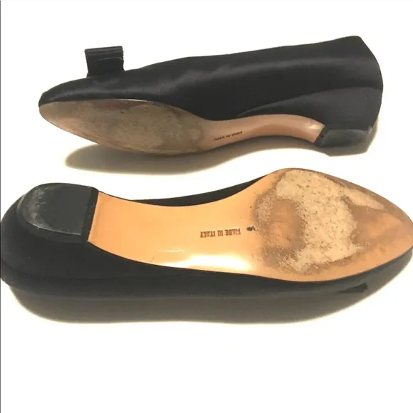 Salvatore Ferragamo | Satin Low Shoes With Bow