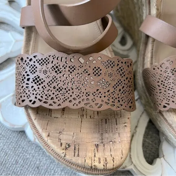 Salvatore Ferragamo Wedge Heel Sandals Shoes Women’s 9.5