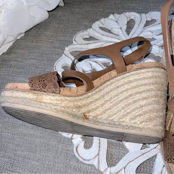 Salvatore Ferragamo Wedge Heel Sandals Shoes Women’s 9.5