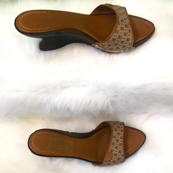Salvatore Ferragamo Wedge Sandals Size 9