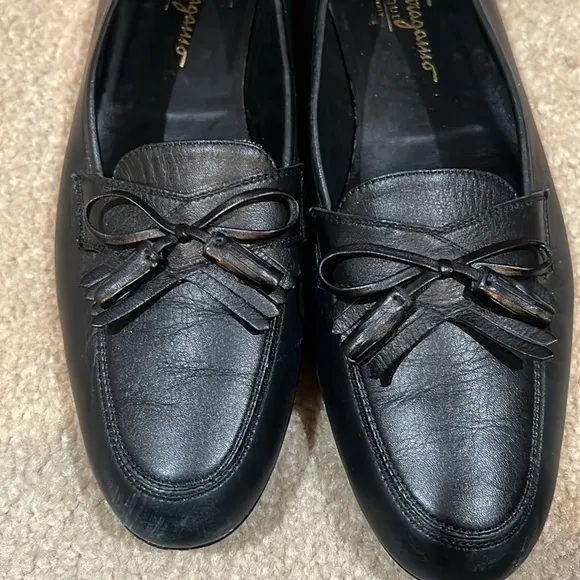 Salvatore Ferragamo Women's Black Loafers Size 11