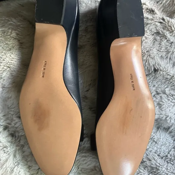 Salvatore Ferragamo Women's Navy Leather Pumps, Size 8, Never Worn