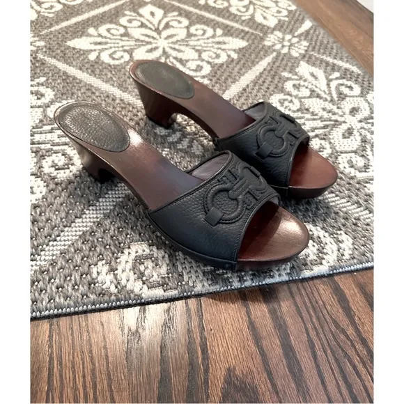 Salvatore Ferragamo wooden clogs/sandals