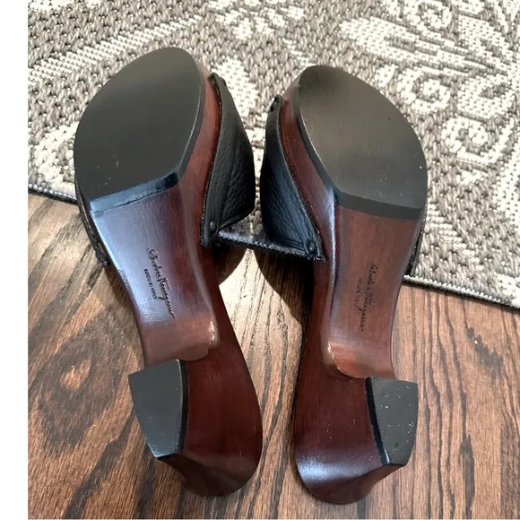 Salvatore Ferragamo wooden clogs/sandals