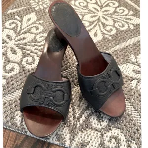 Salvatore Ferragamo wooden clogs/sandals
