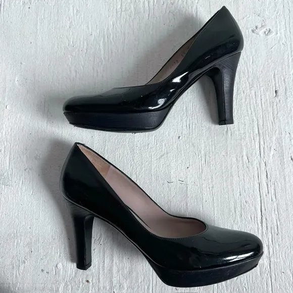 Salvatore Ferragmo shoes size 5.5 pumps heels platform patent leather