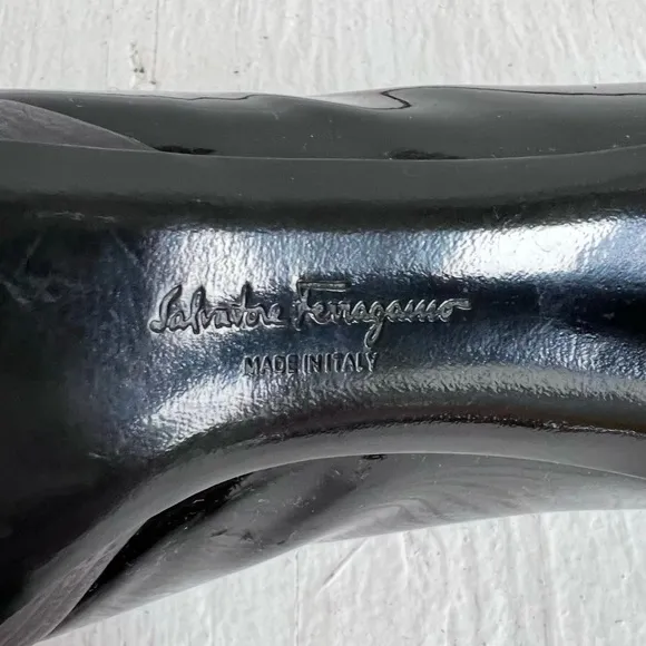 Salvatore Ferragmo shoes size 5.5 pumps heels platform patent leather