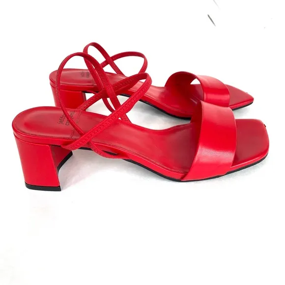 Sam Edelman Adapt Block Heel Sandals Red 8