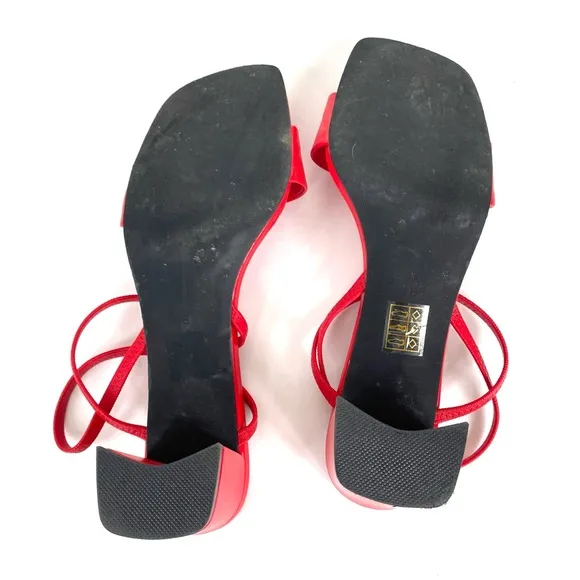 Sam Edelman Adapt Block Heel Sandals Red 8