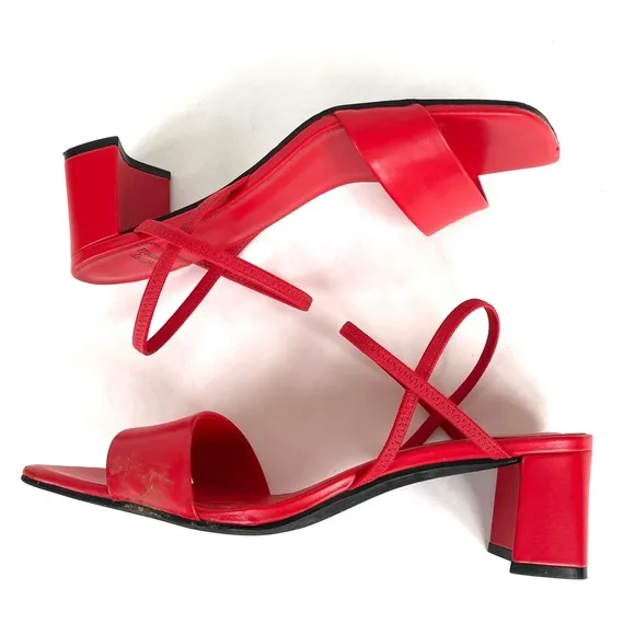 Sam Edelman Adapt Block Heel Sandals Red 8