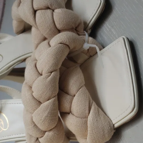 Sam Edelman Courtney Fabric Braided-Strap Sandals,  new, size 8.5